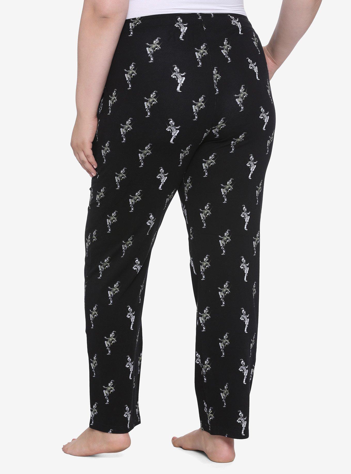 My Chemical Romance Pepe Girls Pajama Pants Plus Size, BLACK, alternate