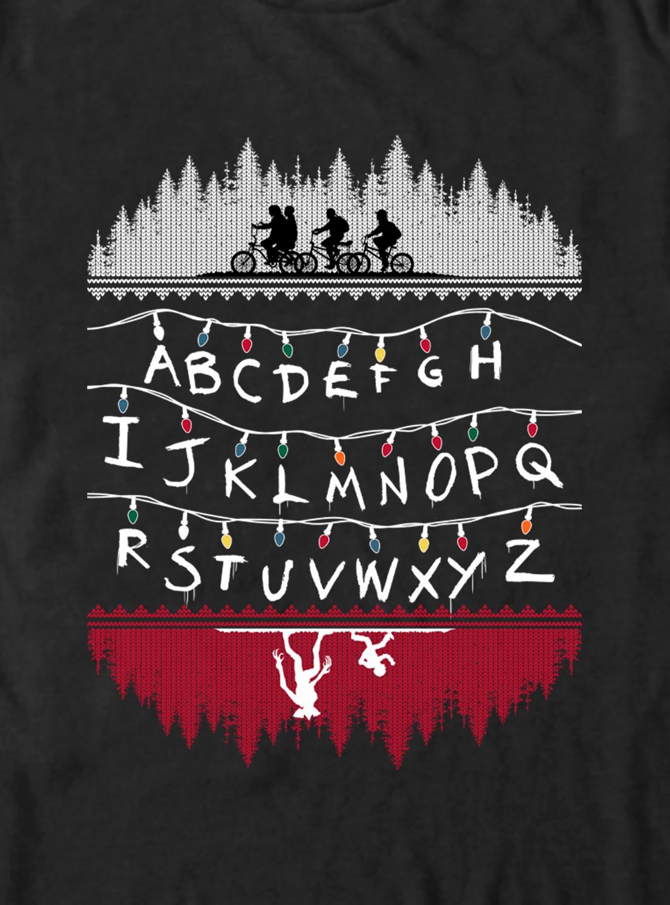 Extra Soft Stranger Things Alphabet Lights T-Shirt, , hi-res