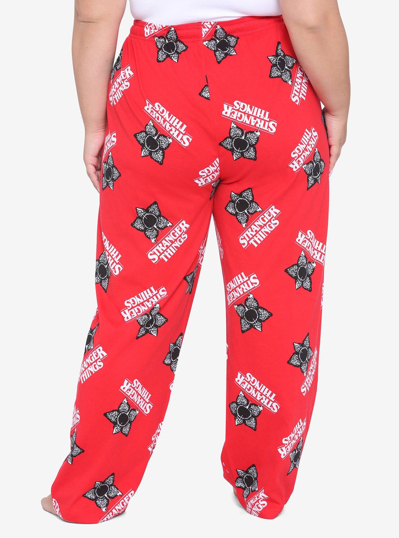 Stranger Things Demogorgon Girls Pajama Pants Plus Size, MULTI, alternate