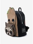 Loungefly Marvel Guardians Of The Galaxy Pop! By LF Groot & Rocket Mini Backpack, , alternate
