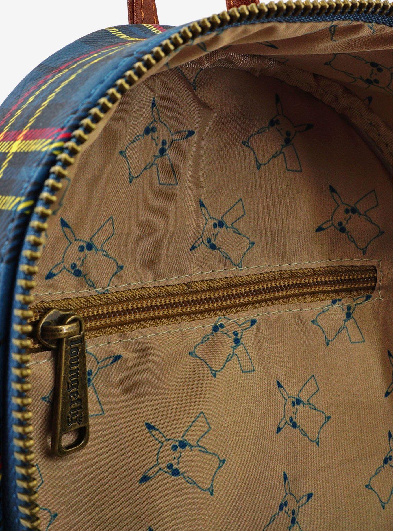Loungefly Pokemon Plaid Pikachu Mini Backpack | Hot Topic display picture 2