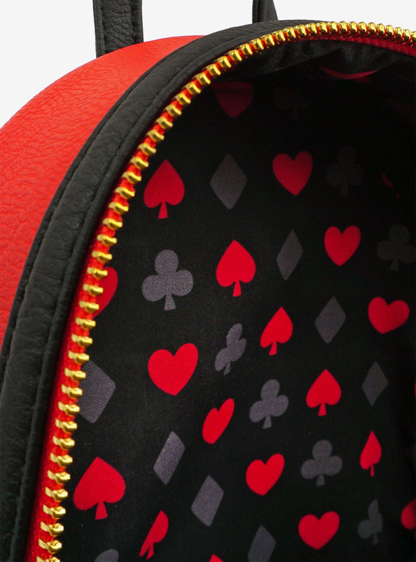 Loungefly Disney Alice In Wonderland Queen Of Hearts Mini Backpack, , alternate