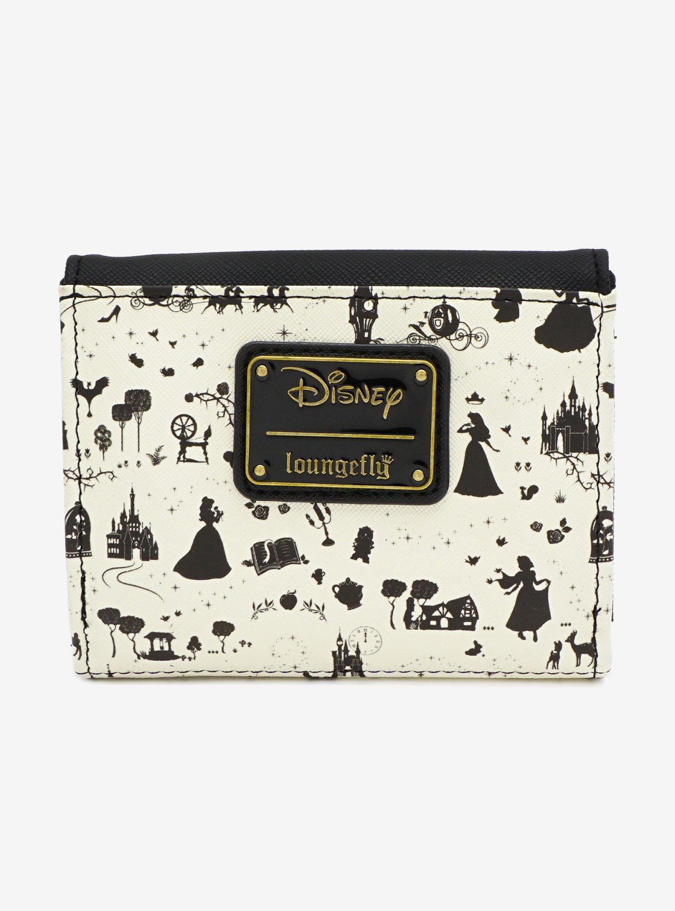 Loungefly Disney Princess Silhouette Mini Flap Wallet, , alternate