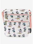 Loungefly Disney Mickey Mouse & Minnie Mouse Pastel Passport Crossbody Bag, , alternate