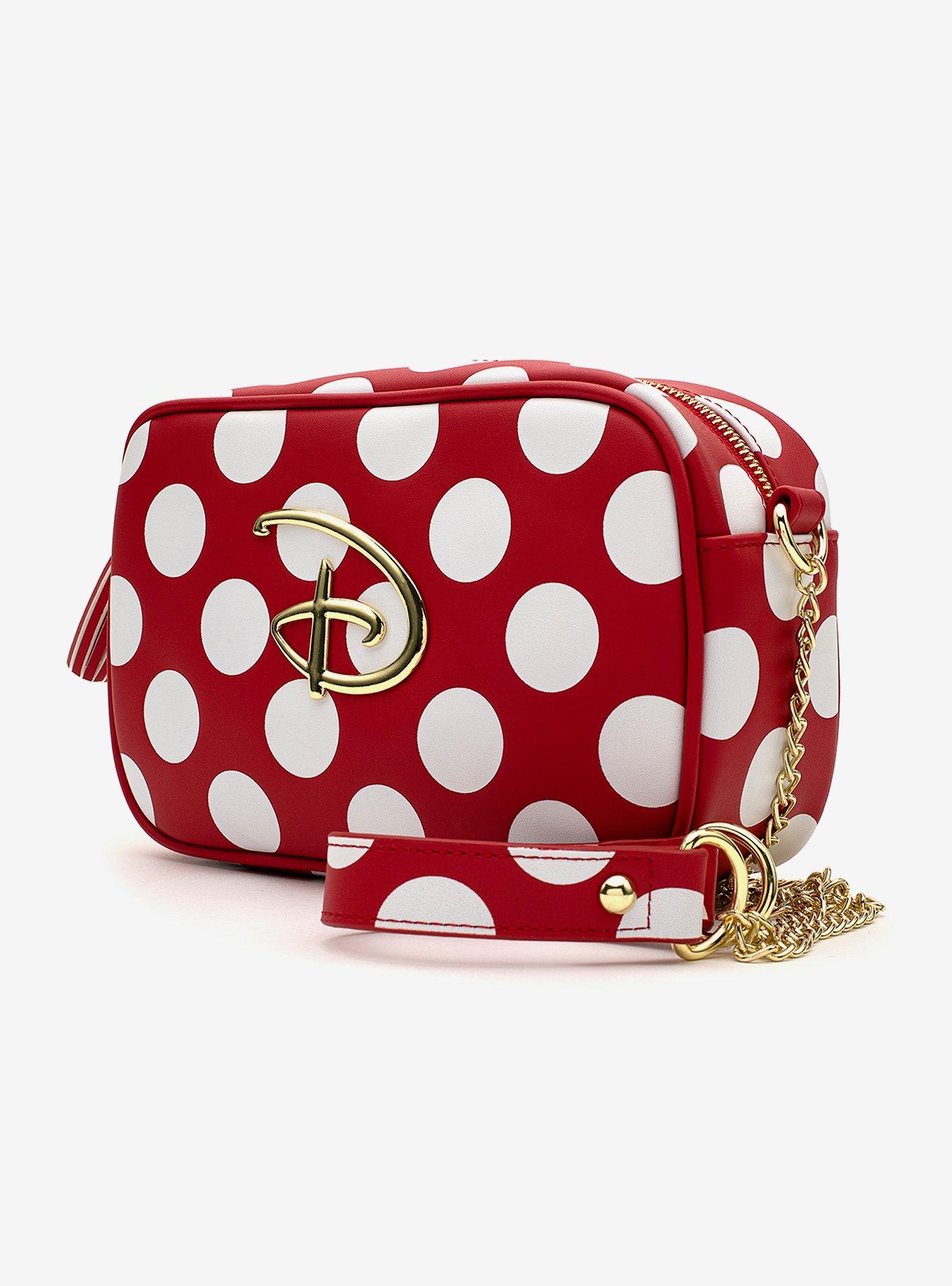 Loungefly Disney Red & White Polka Dot Crossbody Bag, , alternate