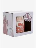 Studio Ghibli Kiki's Delivery Service Jiji & Lily Pink Sketch Mug, , alternate