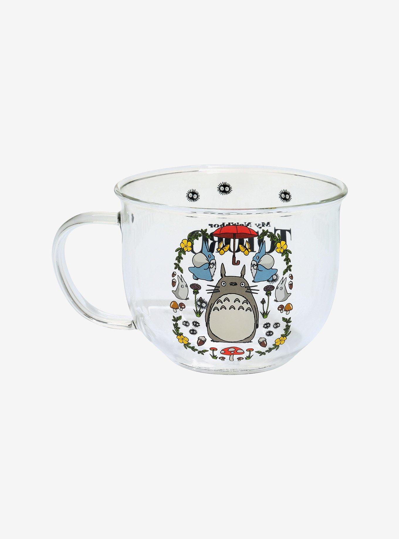 Studio Ghibli My Neighbor Totoro Floral Totoro Clear Mug, , alternate