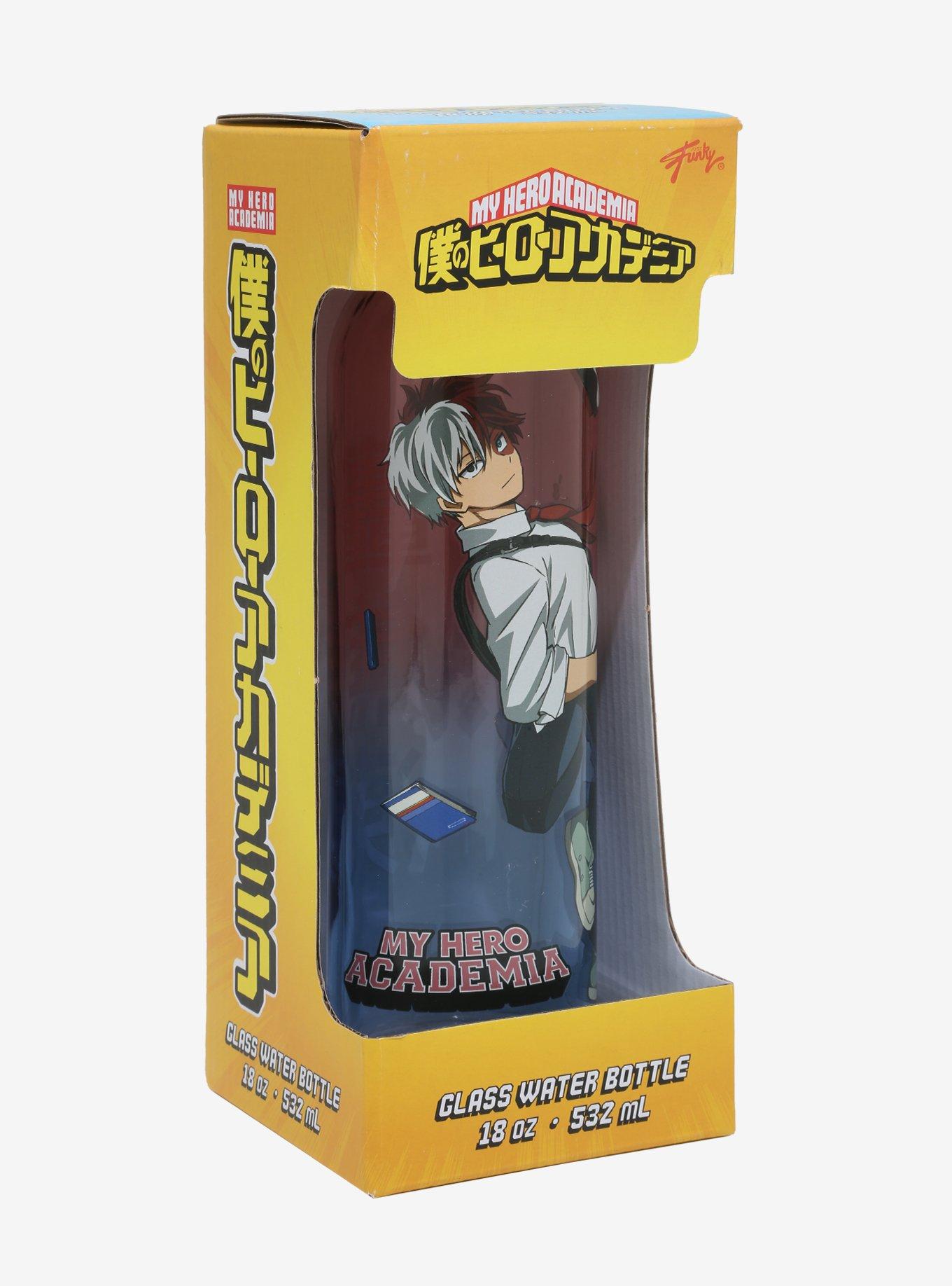 My Hero Academia Todoroki Glass Water Bottle, , alternate