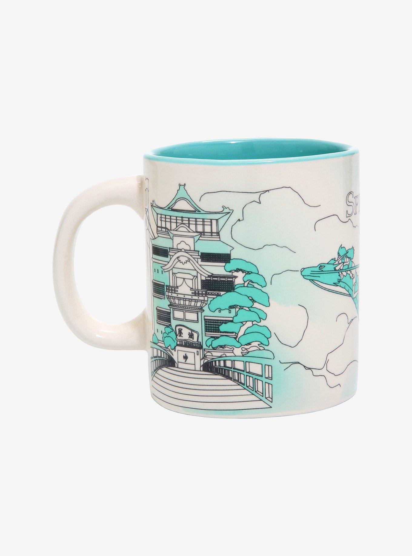 Studio Ghibli Spirited Away Chihiro Green Sketch Mug, , alternate