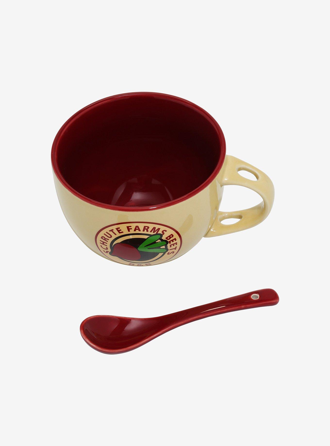 The Office Schrute Farms Soup Mug With Spoon, , alternate