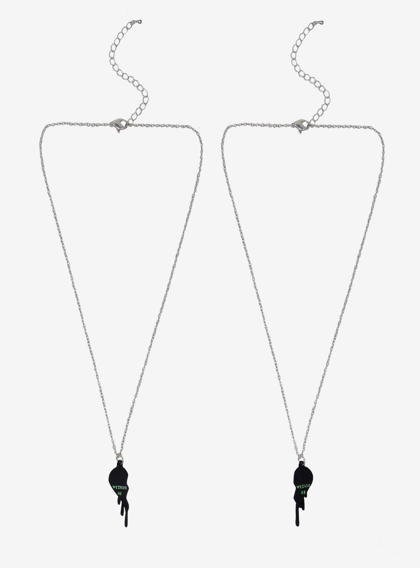 Weirdo 1 & 2 Best Friend Necklace Set, , alternate