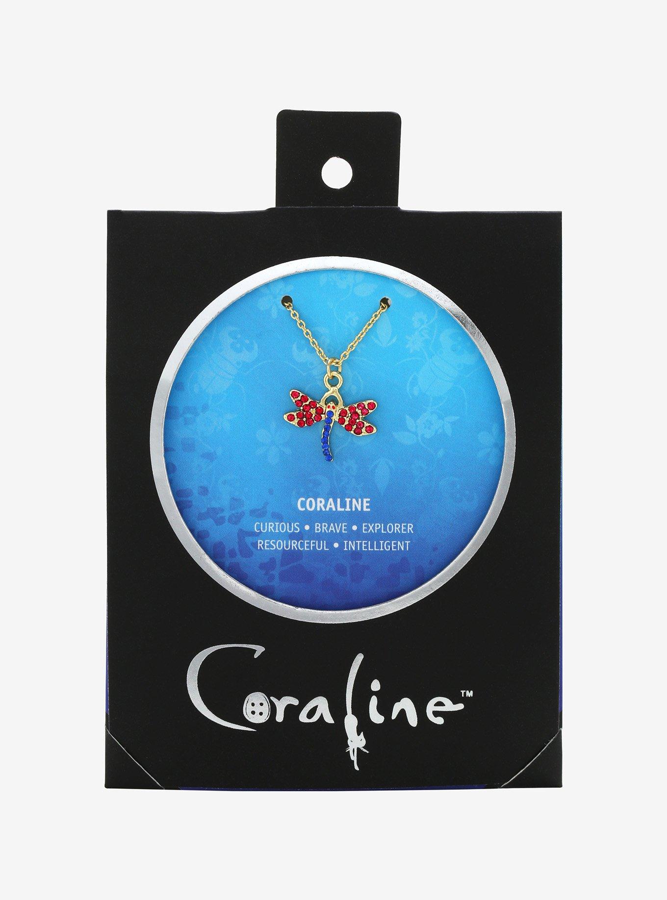 Coraline Dragonfly Dainty Charm Necklace, , alternate