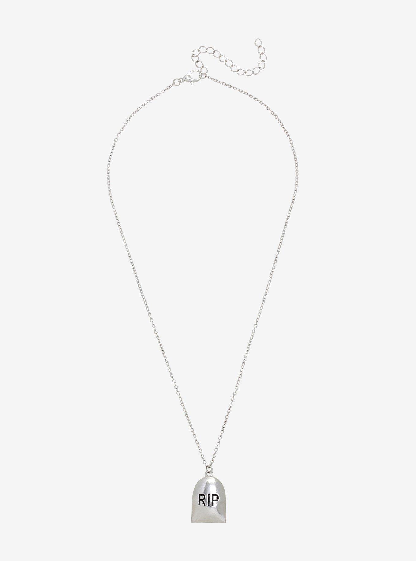 RIP Pendant Necklace, , alternate