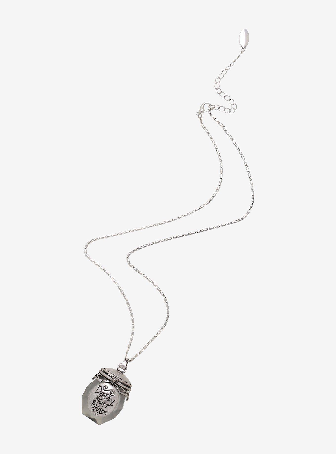 The Nightmare Before Christmas Deadly Nightshade Crystal Necklace, , alternate
