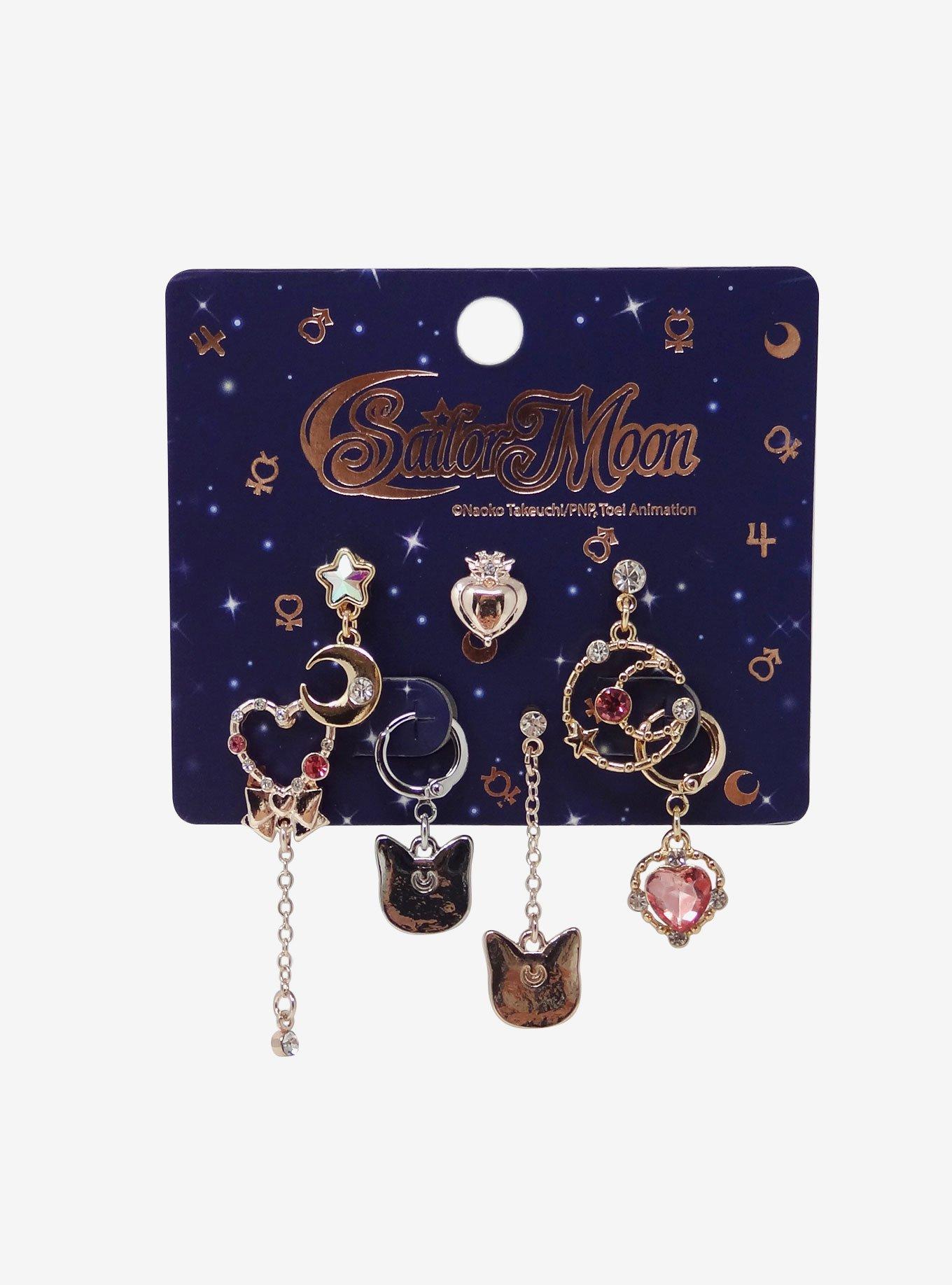 Sailor Moon Mismatch Earring Set, , alternate