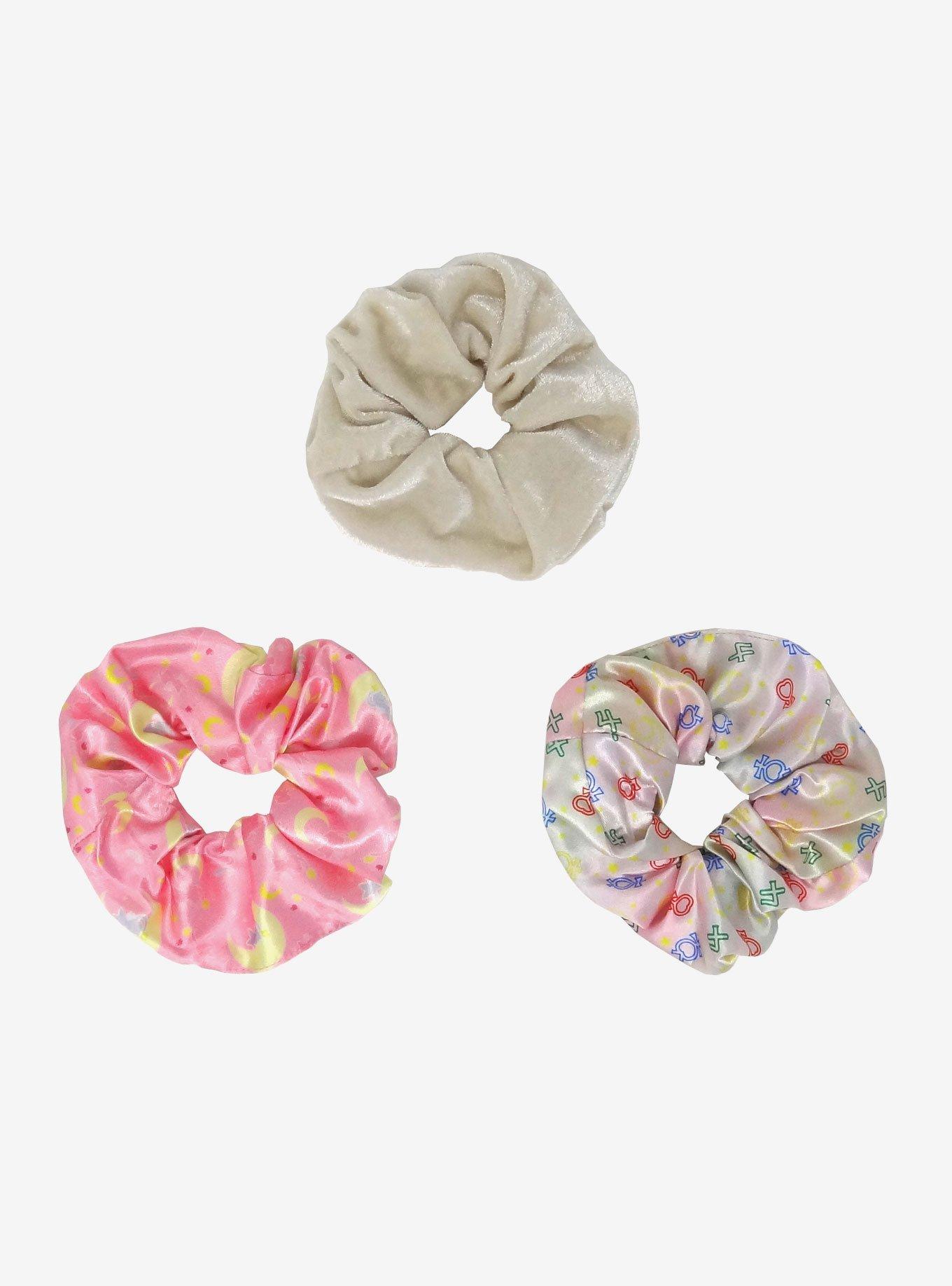 Sailor Moon Cream Scrunchie Set, , alternate