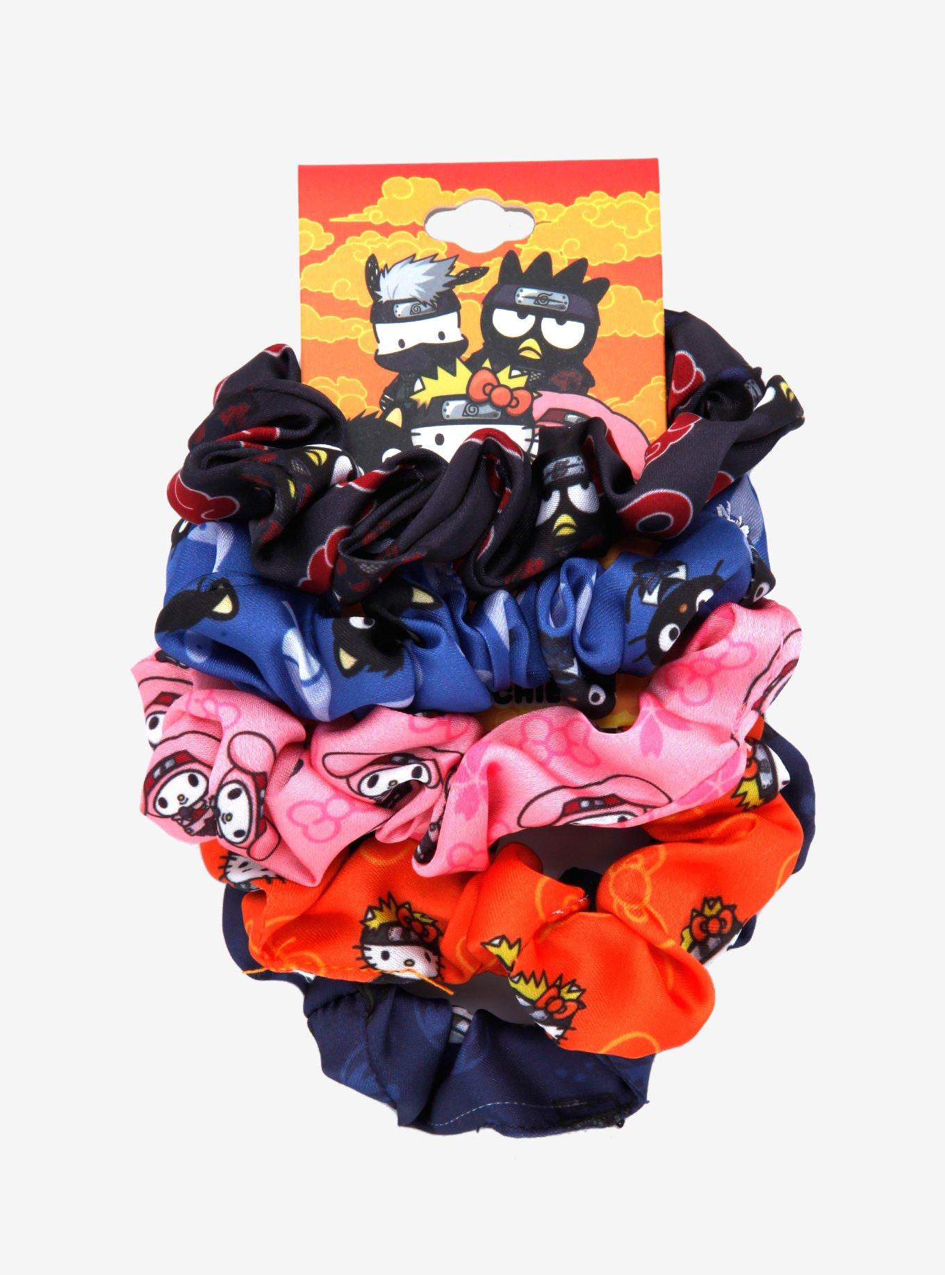 Naruto Shippuden X Hello Kitty And Friends Character Scrunchie Set, , alternate