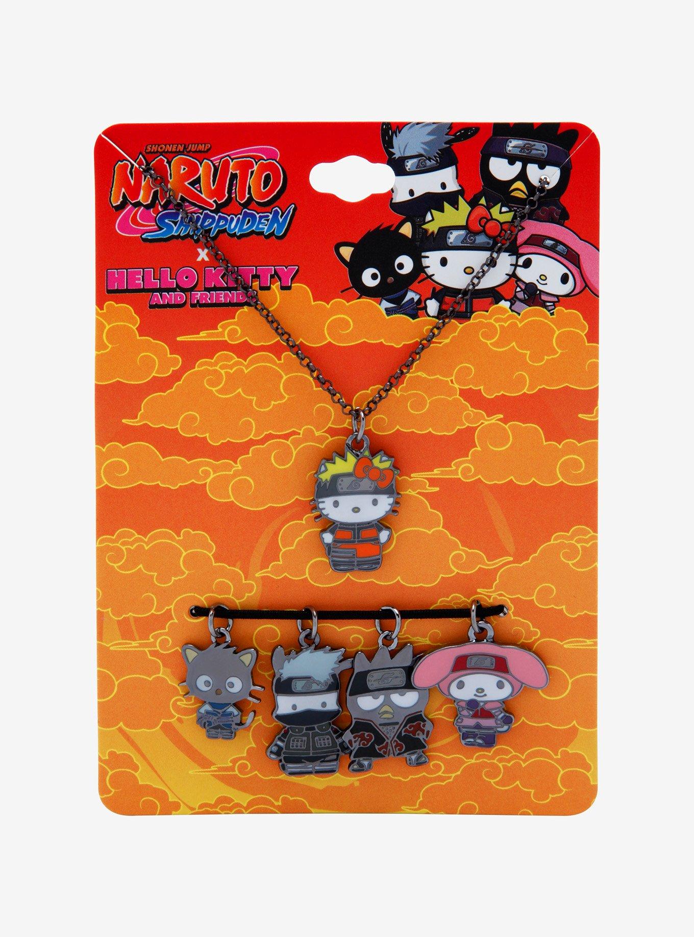 Naruto Shippuden X Hello Kitty And Friends Interchangeable Charm Necklace, , alternate