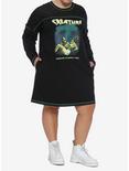 Universal Monsters Creature From The Black Lagoon Long-Sleeve T-Shirt Dress Plus Size, MULTI, alternate