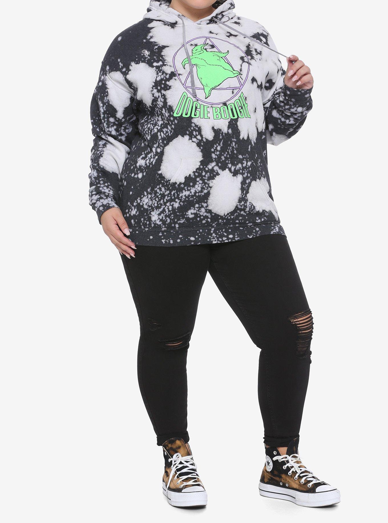 The Nightmare Before Christmas Oogie Boogie Splatter Girls Hoodie Plus Size, MULTI, alternate