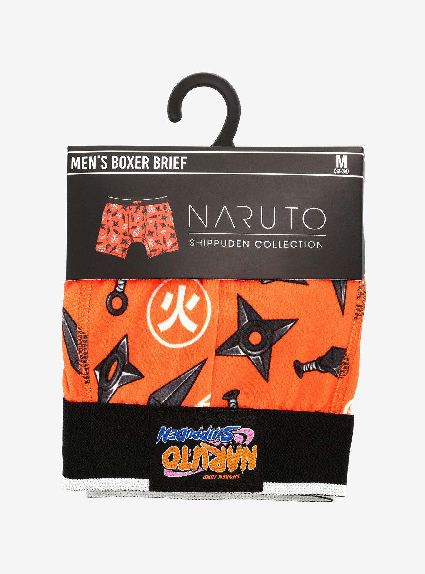 Naruto Shippuden Shuriken Kunai Boxer Briefs, ORANGE, alternate
