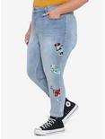 Disney The Sensational Six Embroidered Mom Jeans Plus Size, MULTI, alternate