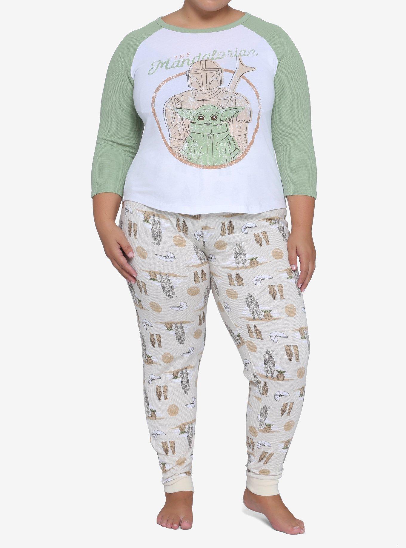 Star Wars The Mandalorian Girls Thermal Pajama Set Plus Size, MULTI, alternate