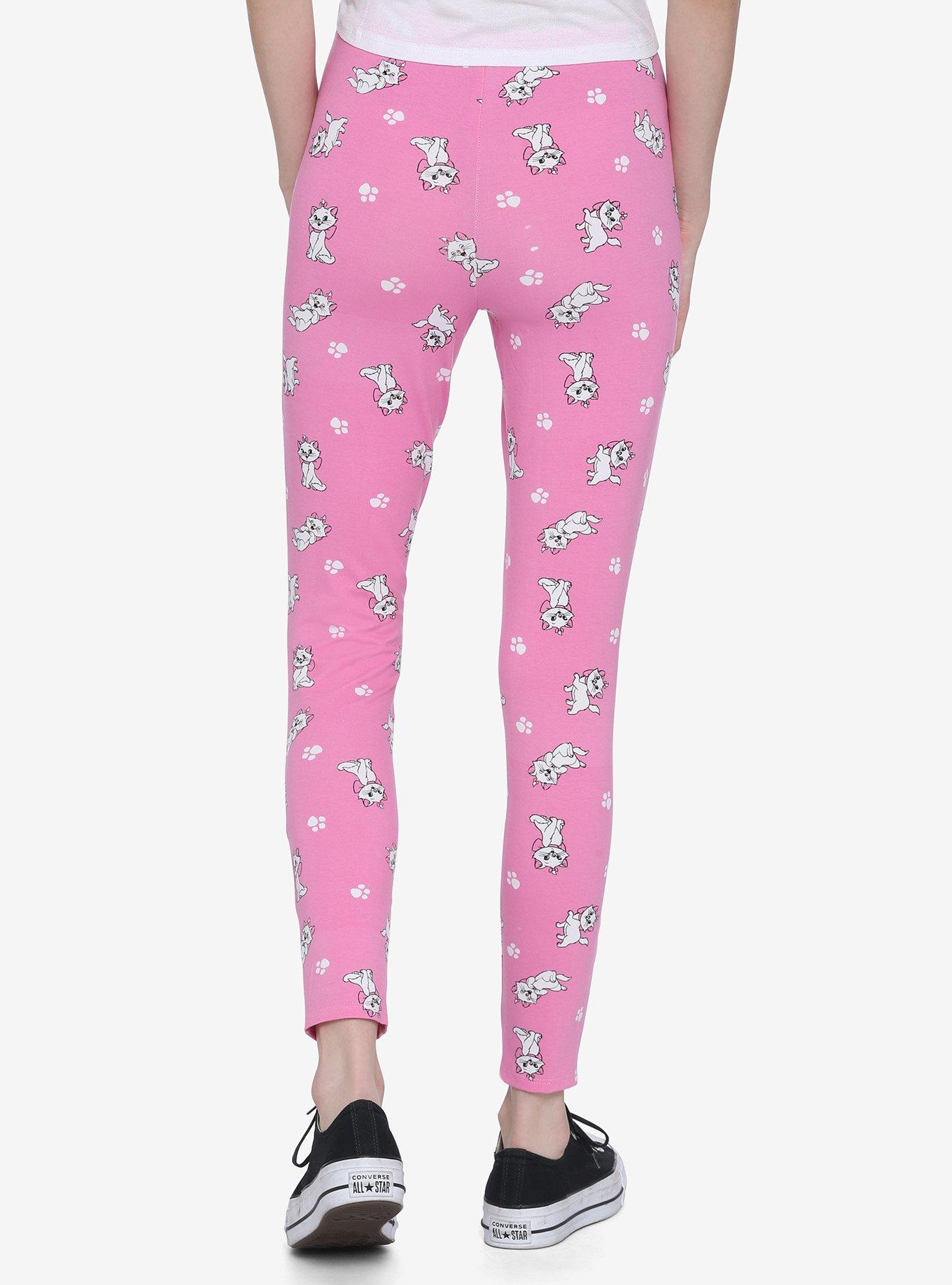 Disney The Aristocats Marie & Paws Leggings, PINK, alternate