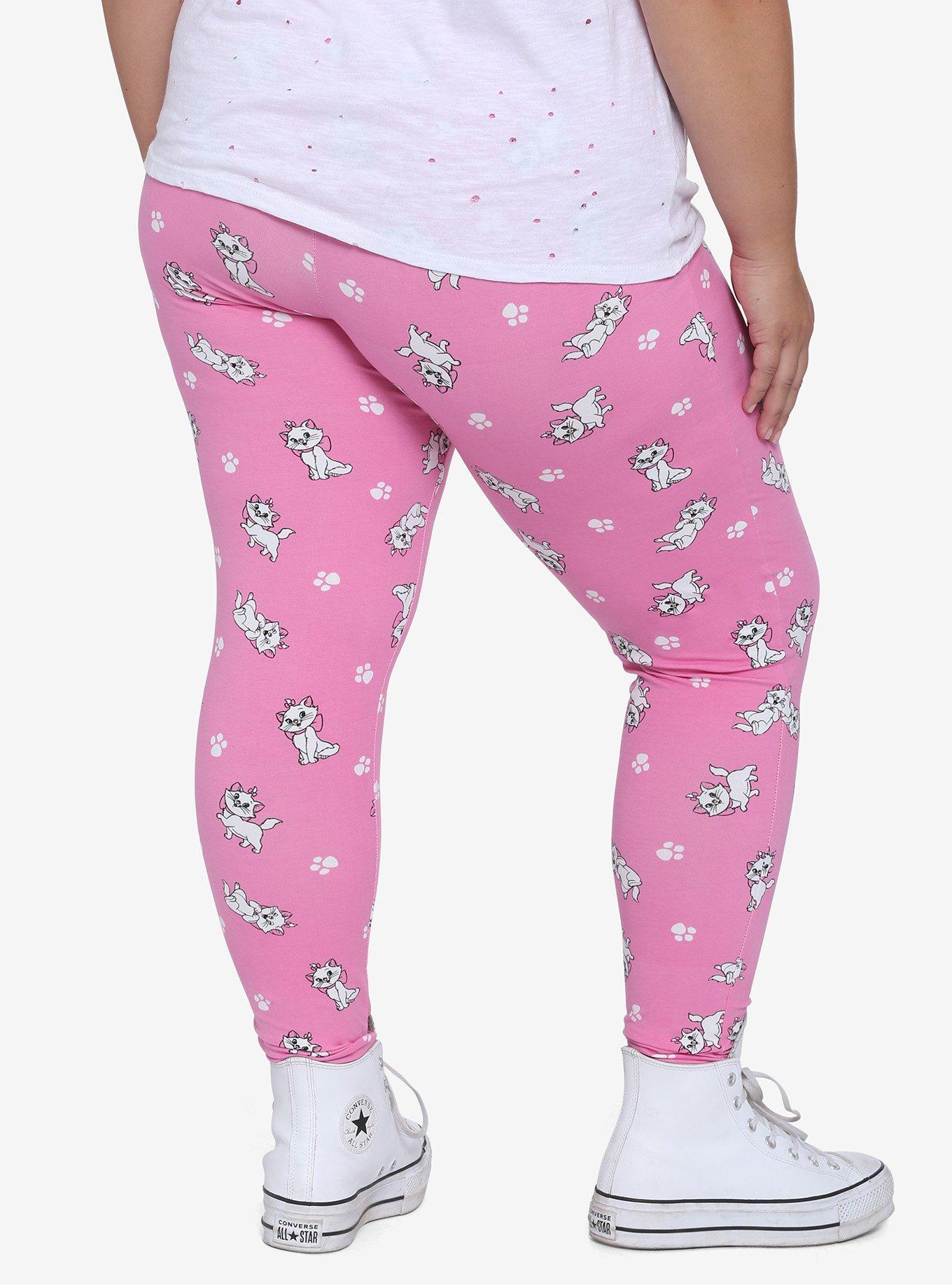 Disney The Aristocats Marie & Paws Leggings Plus Size, PINK, alternate