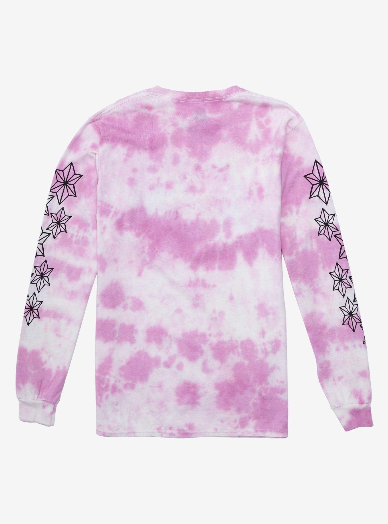 Demon Slayer: Kimetsu No Yaiba Nezuko Kamado Tie-Dye Girls Long-Sleeve T-Shirt, MULTI, alternate