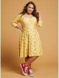 Her Universe Disney Winnie The Pooh Long-Sleeve Dress Plus Size, MUSTARD HEATHER, alternate