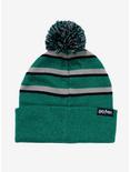 Harry Potter Slytherin Striped Pom Cuff Beanie - BoxLunch Exclusive, , alternate