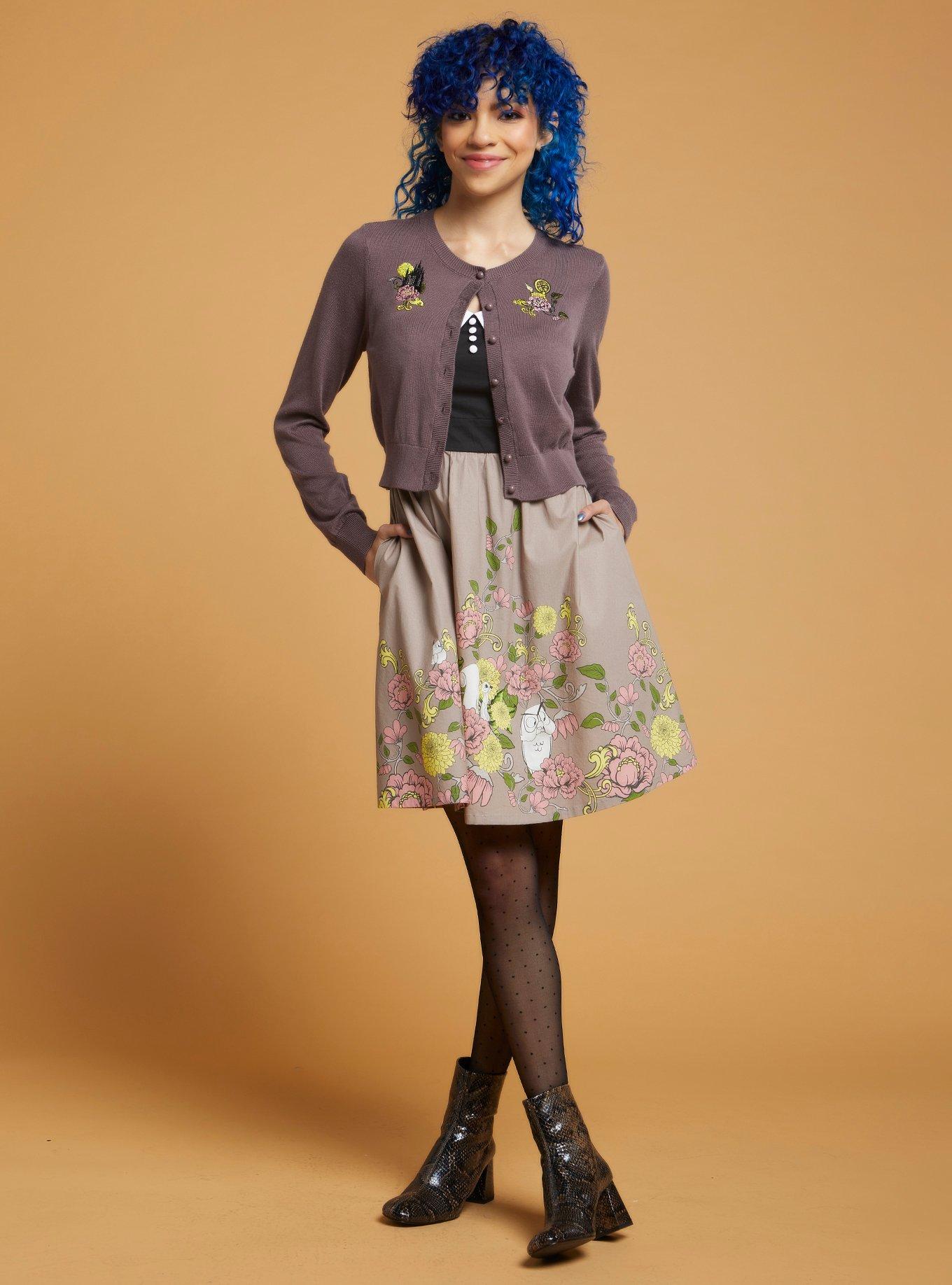 Her Universe Disney Sleeping Beauty Embroidered Crop Cardigan, MULTI, alternate