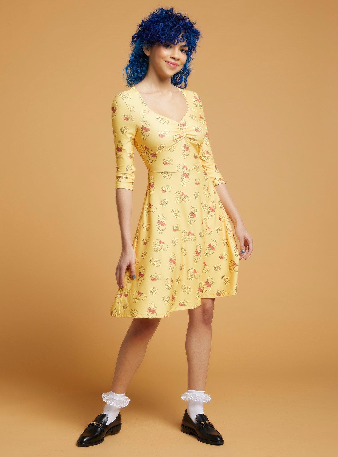 Her Universe Disney Winnie The Pooh Long-Sleeve Dress, MULTI, alternate
