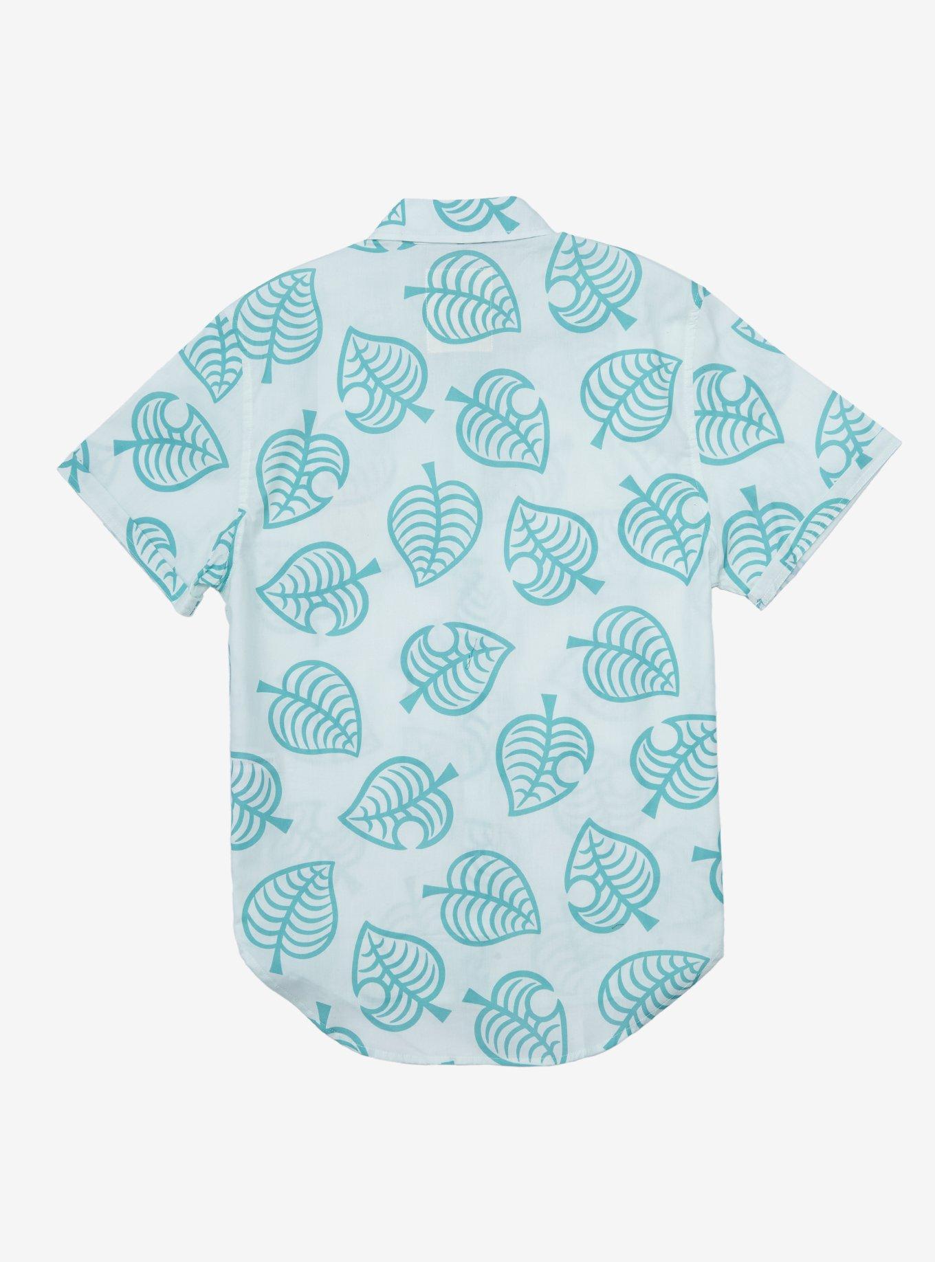 Cakeworthy Nintendo Animal Crossing Tom Nook Woven Button-Up, WHITE, alternate