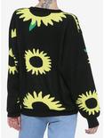 Daisy Street Sunflower Girls Sweater, BLACK, alternate