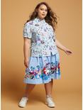 Her Universe Disney Alice In Wonderland Girls Woven Button-Up Plus Size, WHITE, alternate