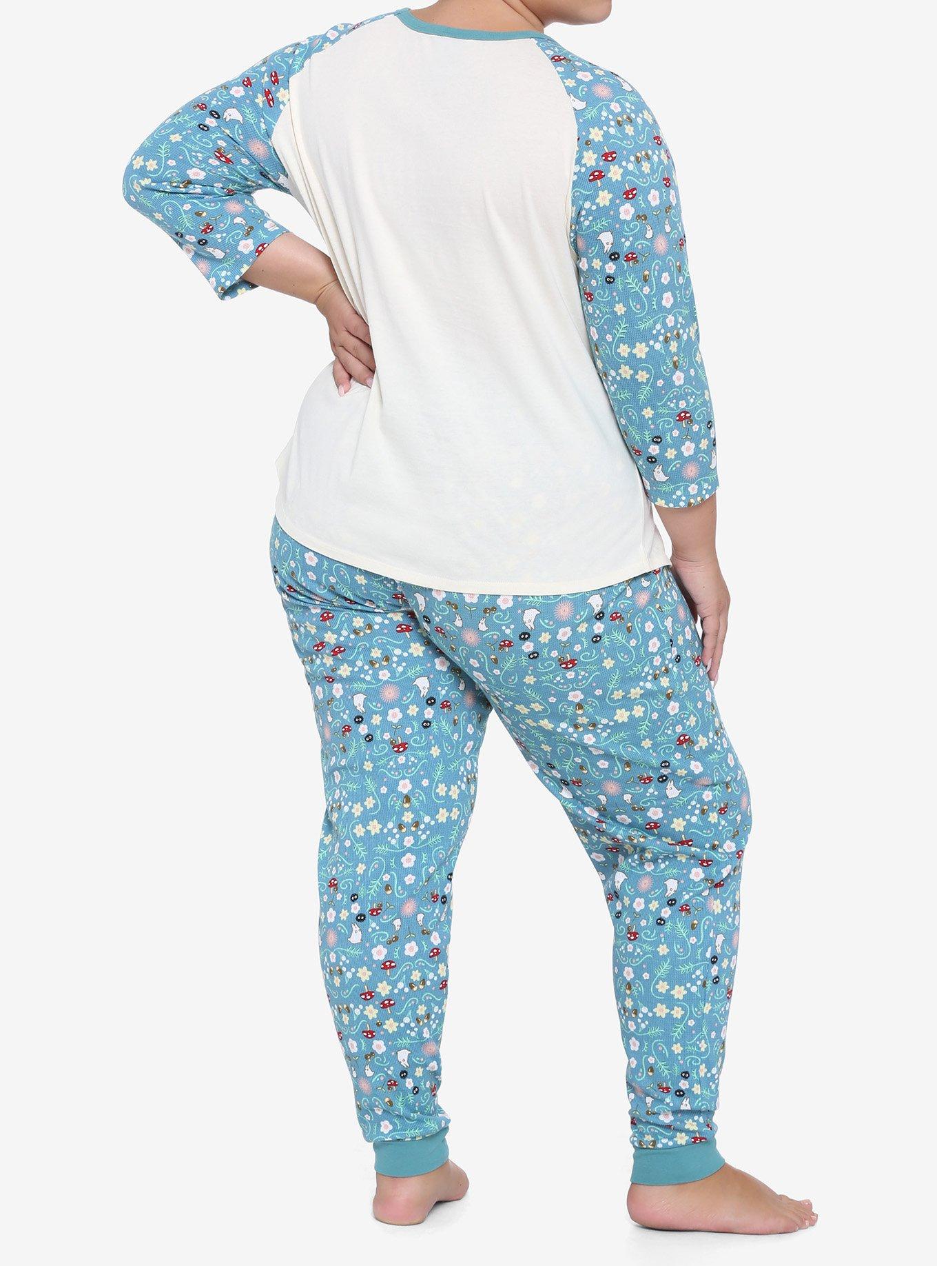 Her Universe Studio Ghibli My Neighbor Totoro Thermal Pajama Set Plus Size, MULTI, alternate