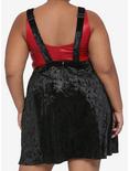 Black Velvet Skirtall Plus Size, BLACK, alternate
