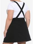 Spirit Board Denim Skirtall Plus Size, BLACK  WHITE, alternate