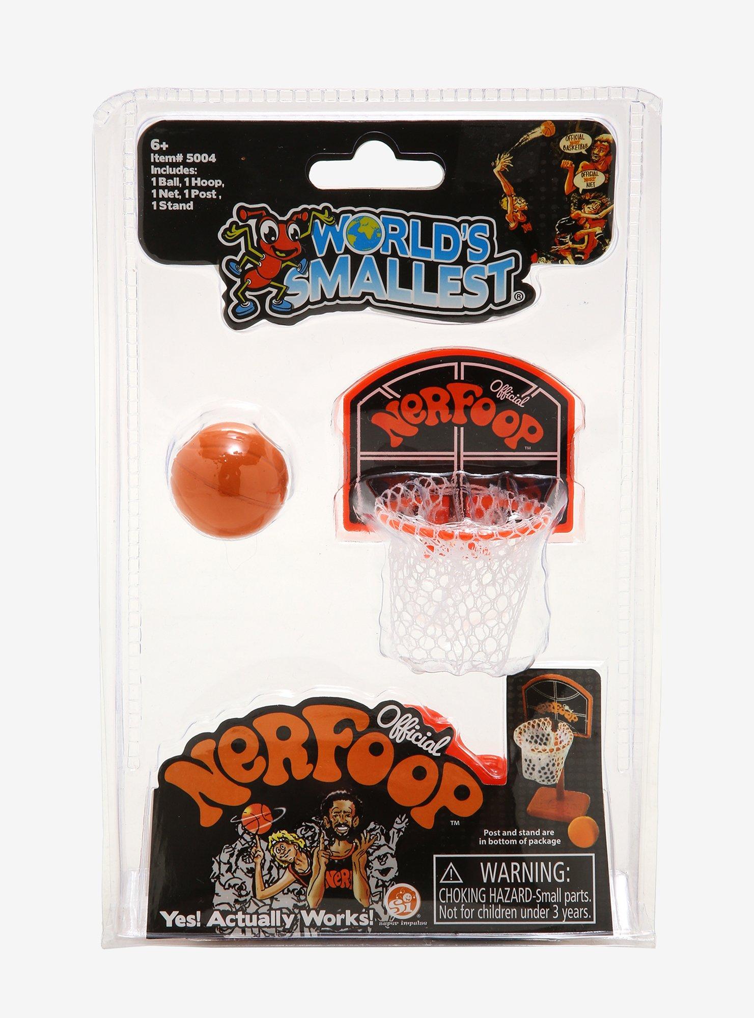 World's Smallest Nerfoop Basketball & Net, , alternate