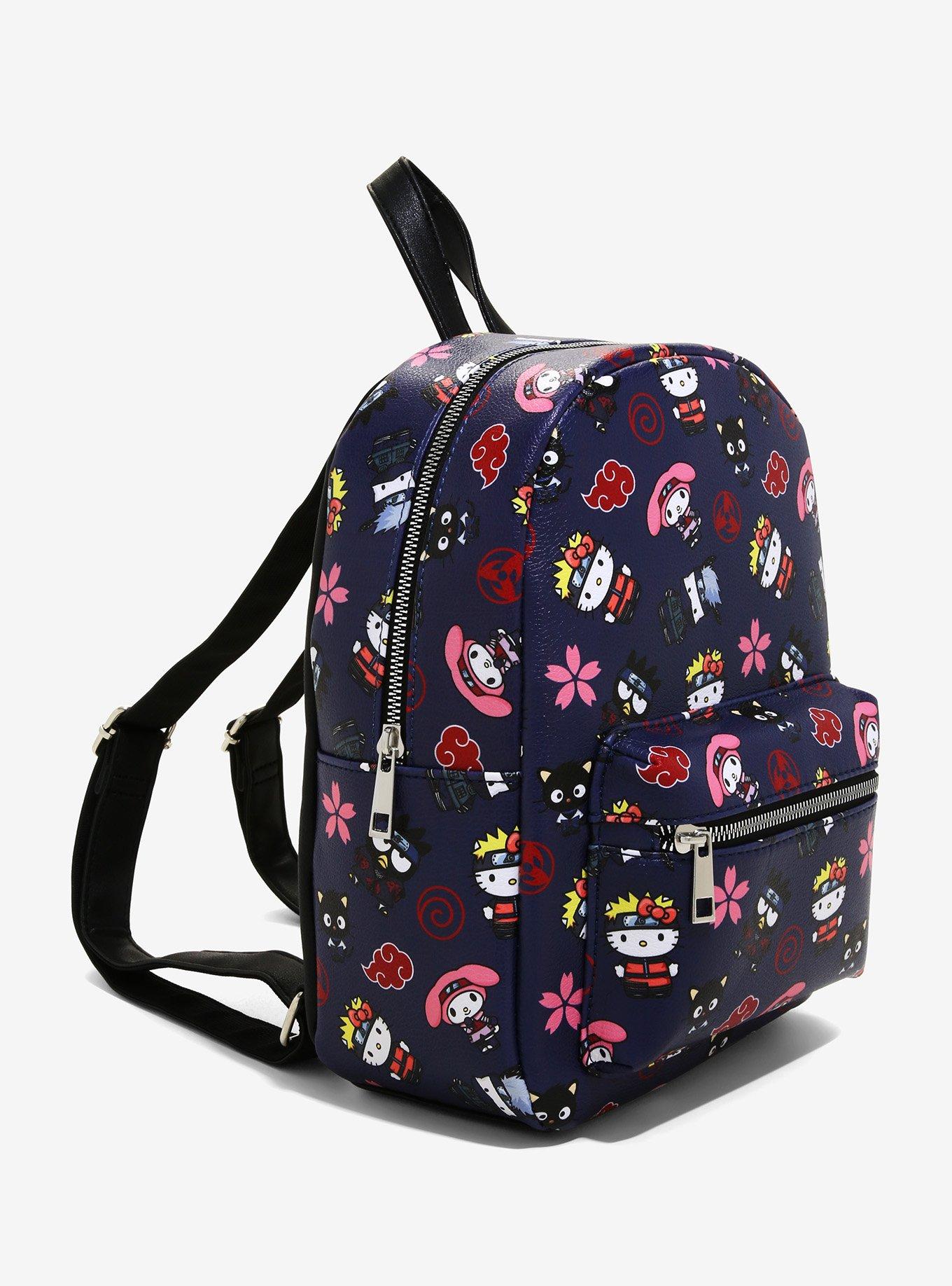 Sanrio Hello Kitty x Naruto Shippuden Women's Mini Backpack Orange 