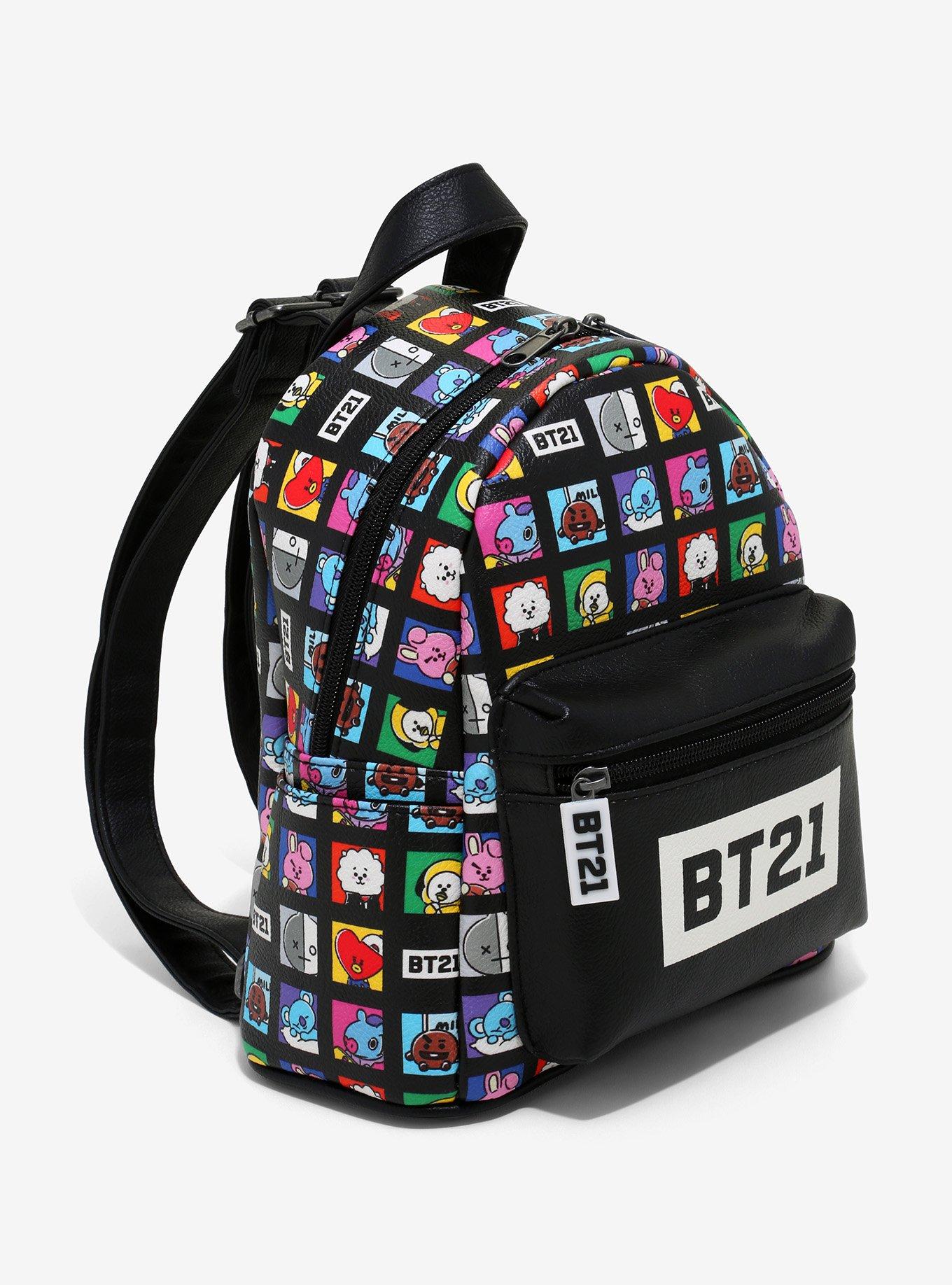 BT21 Grid Mini Backpack, , alternate