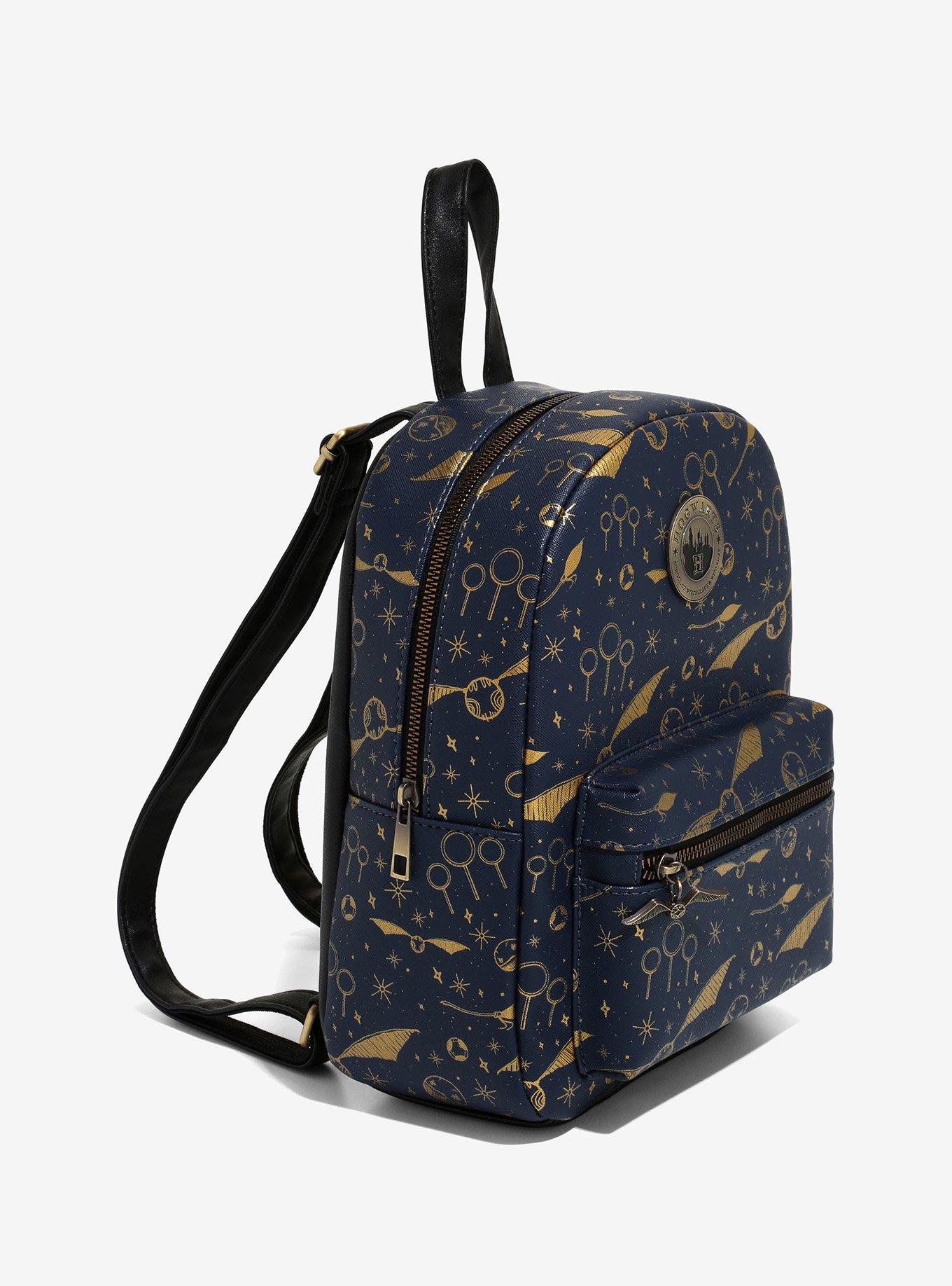 Harry Potter Navy & Gold Quidditch Mini Backpack, , alternate