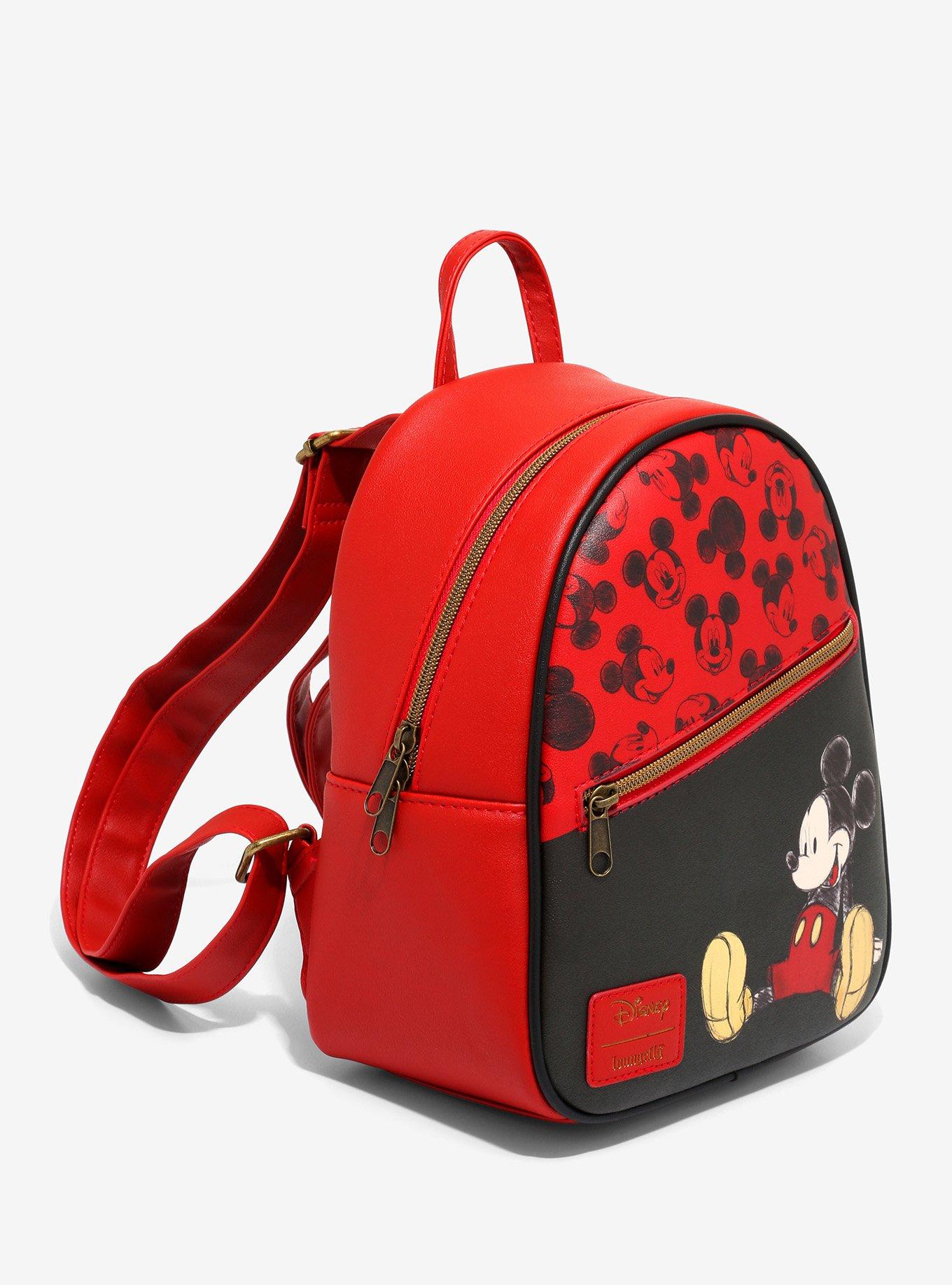 Loungefly Disney Mickey Mouse Diagonal Pocket Mini Backpack, , alternate