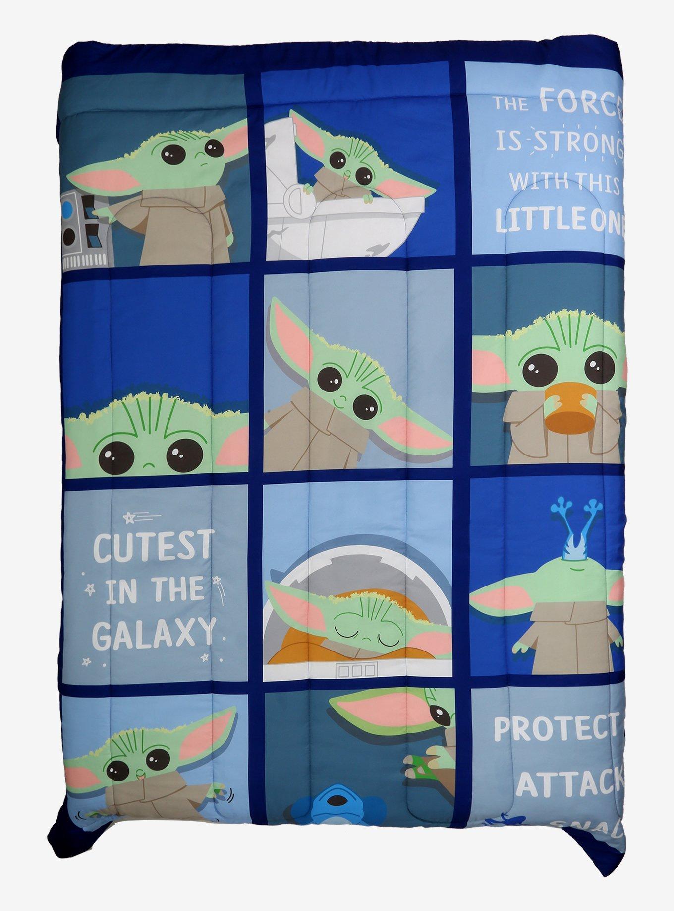 Star Wars The Mandalorian The Child Grid Comforter, , alternate