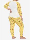 Disney Winnie The Pooh Girls Thermal Pajama Set Plus Size, MULTI, alternate