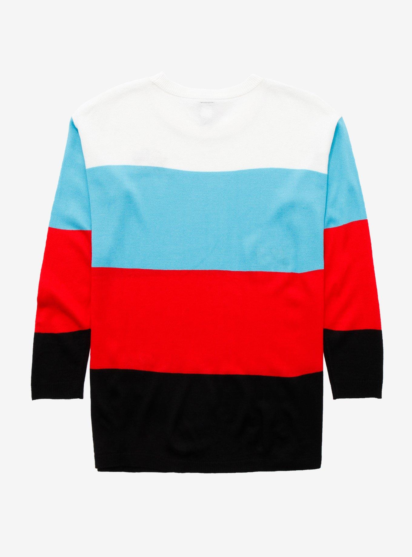 Disney The Sensational Six Embroidered Color-Block Girls Sweater, MULTI, alternate