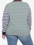 The Nightmare Before Christmas Oogie Boogie Color-Block Stripe Girls Long-Sleeve T-Shirt Plus Size, MULTI, alternate