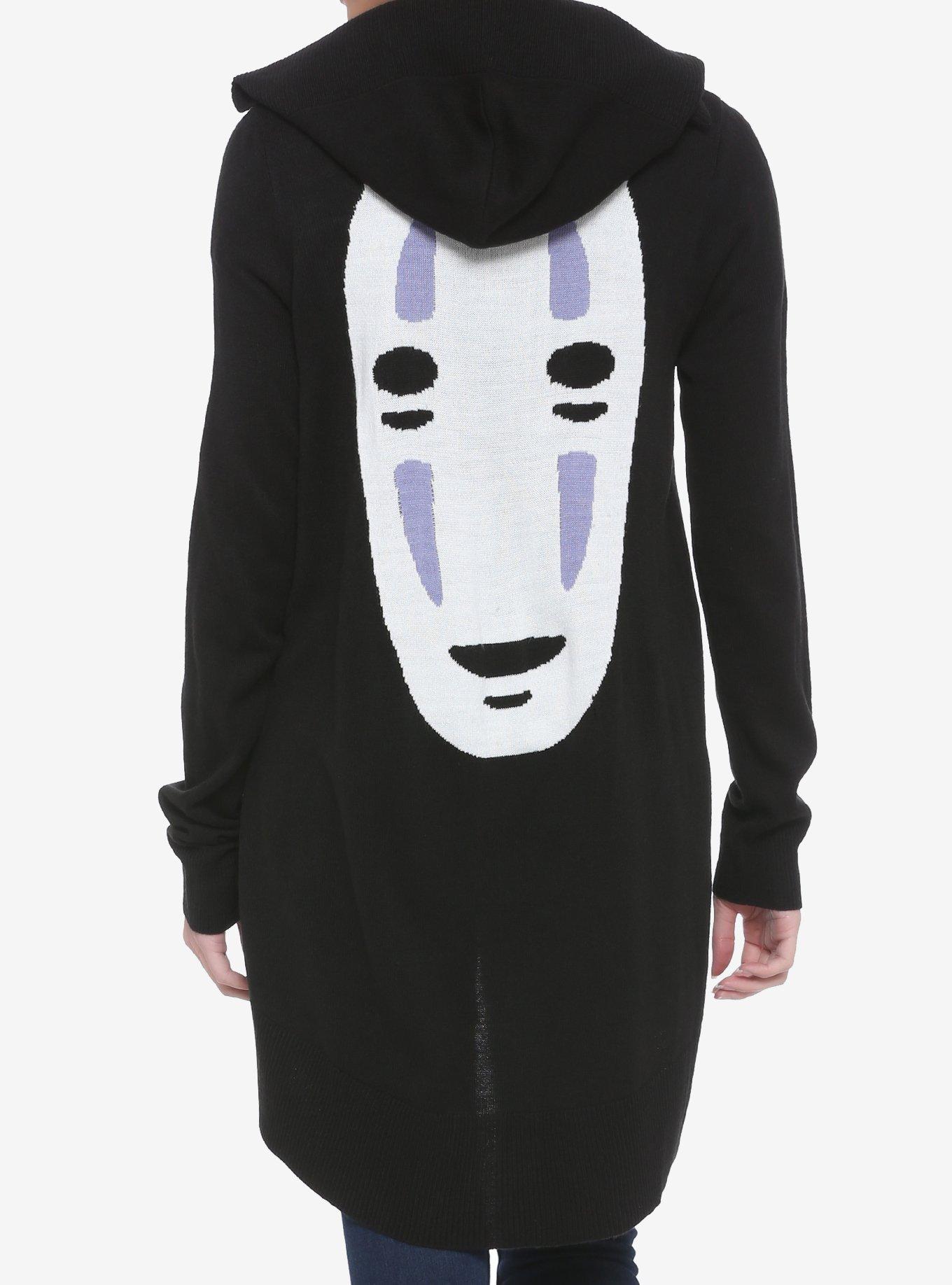 Her Universe Studio Ghibli Spirited Away No-Face Intarsia Hooded Cardigan, MULTI, alternate